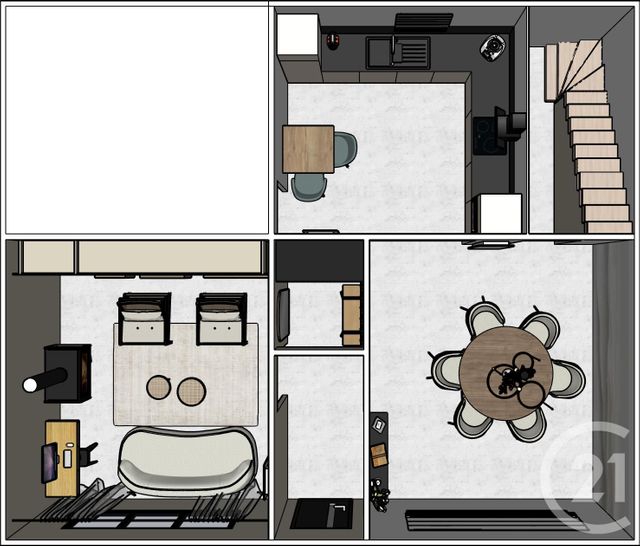 Afficher la photo en grand maison à vendre - 7 pièces - 104.8 m2 - NEUFCHATEL HARDELOT - 62 - NORD-PAS-DE-CALAIS - Century 21 Les 3 Vallées