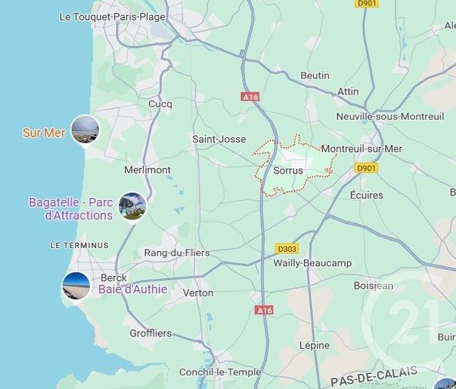 maison à vendre - 6 pièces - 80.0 m2 - SORRUS - 62 - NORD-PAS-DE-CALAIS - Century 21 Les 3 Vallées