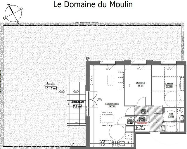 Appartement T3 à vendre - 3 pièces - 61.7 m2 - ETAPLES - 62 - NORD-PAS-DE-CALAIS - Century 21 Les 3 Vallées