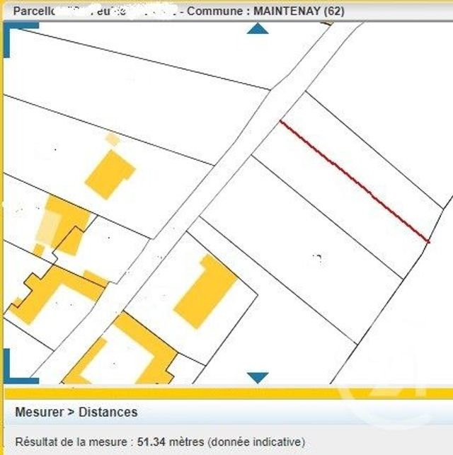 terrain à vendre - 1092.0 m2 - MAINTENAY - 62 - NORD-PAS-DE-CALAIS - Century 21 Les 3 Vallées